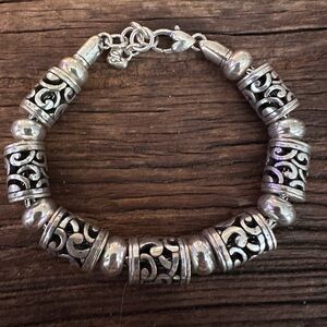 Brighton 🖤 Elegant French Scroll Charm Bracelet - Retired